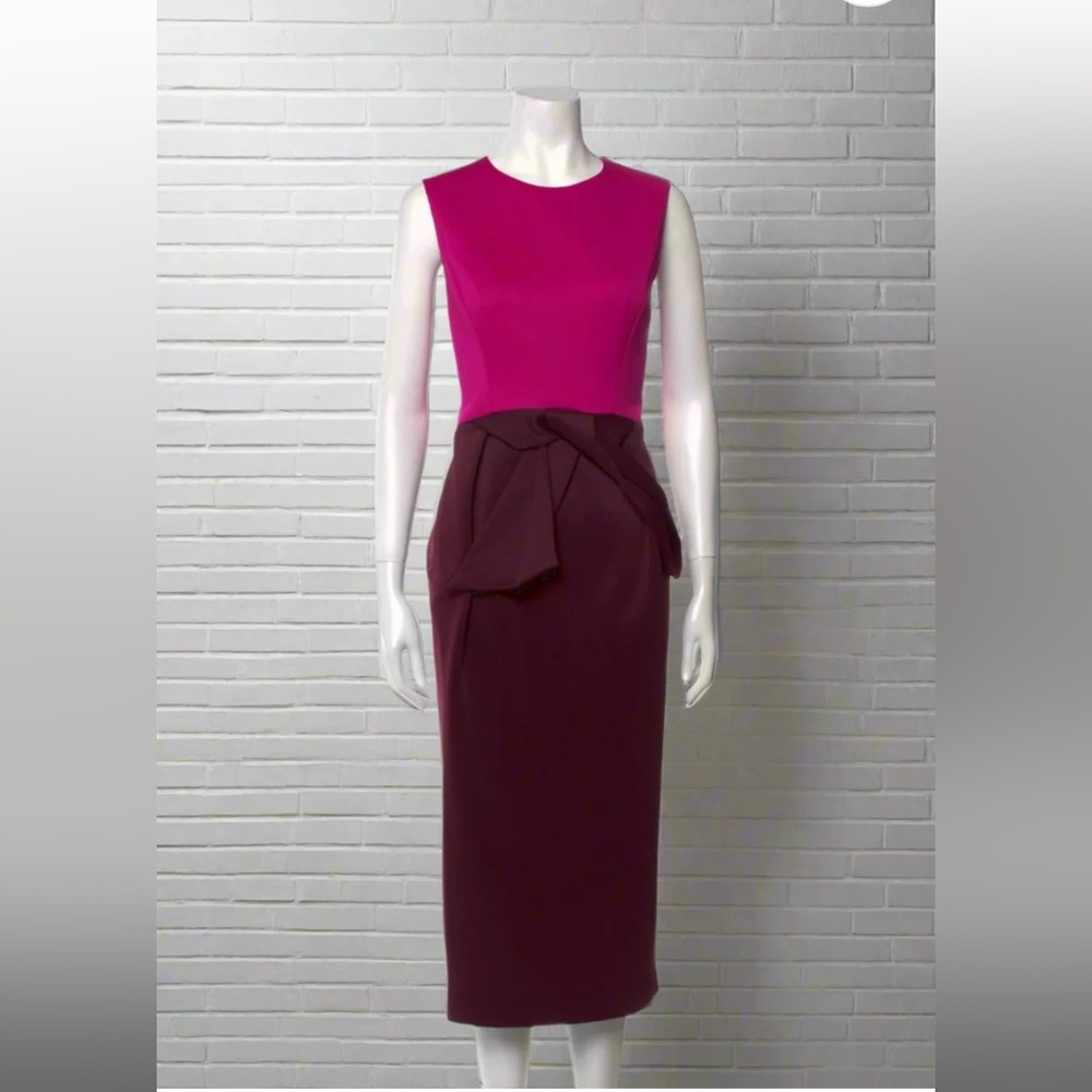 Ted Baker London 'Nikkita' Colorblock Tulip Bow Sheath Dress